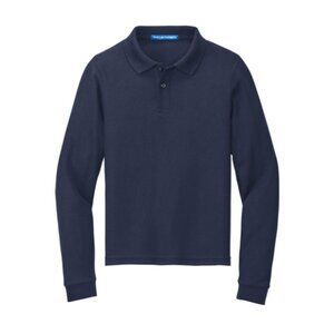 Port Authority® Youth Core Classic Pique Polo - Y500LS - Navy